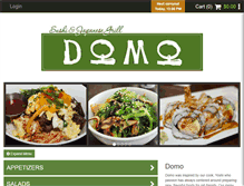 Tablet Screenshot of domo.menufy.com